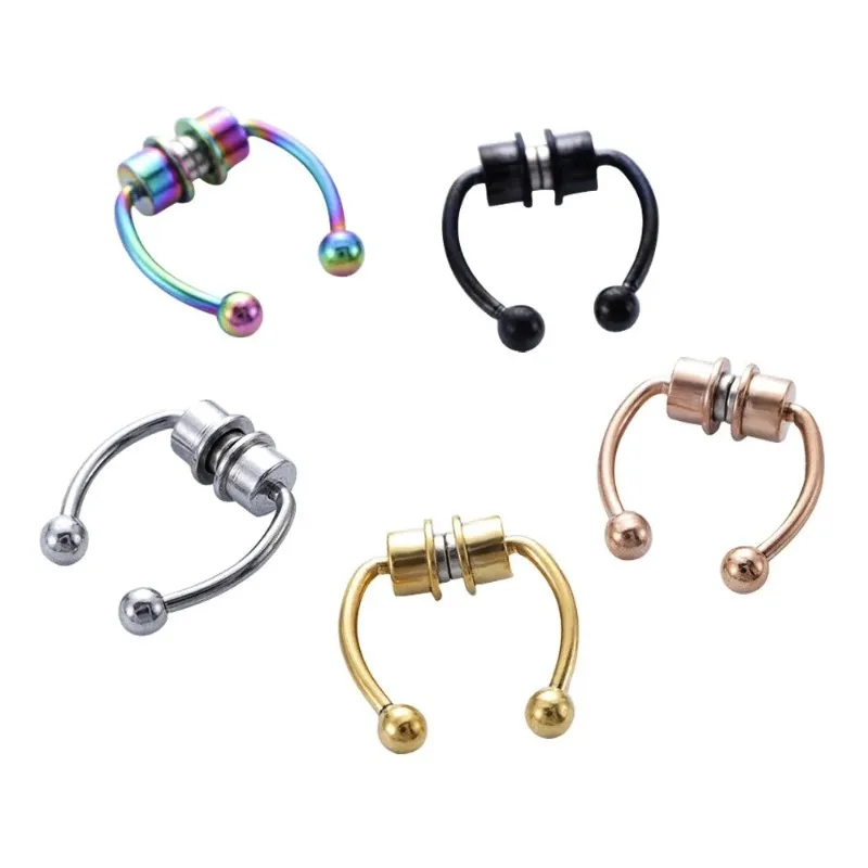 1/2/3Pcs Fake Magnetic Nose Ri - огляд і ціна Body Jewelry Nose Ring