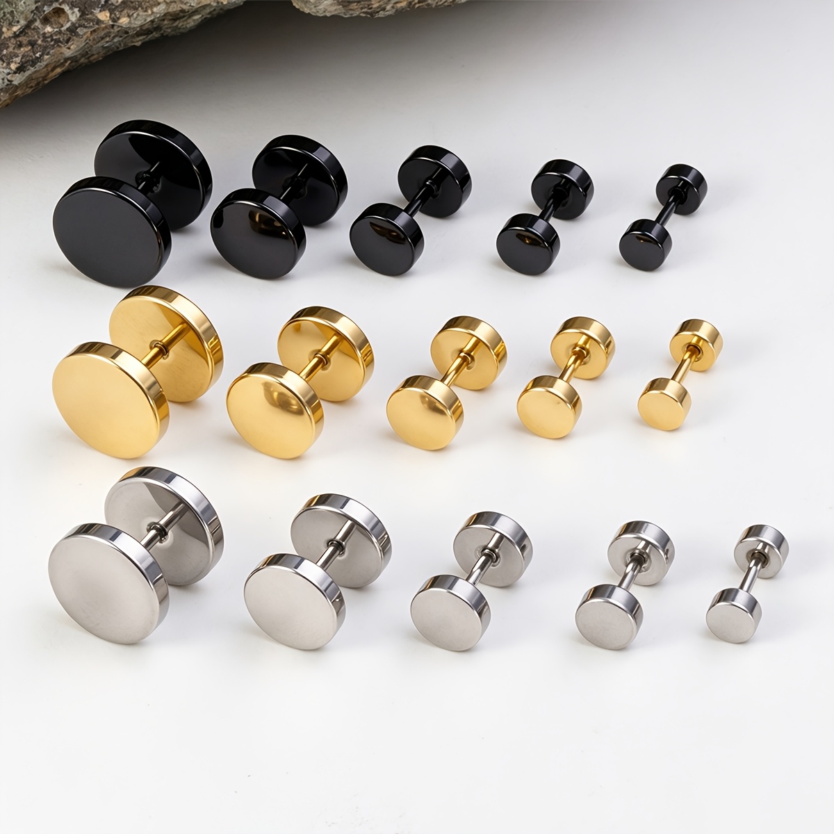2D Flat 5pcs Stainless Steel E - огляд і ціна Tragus Flat Back