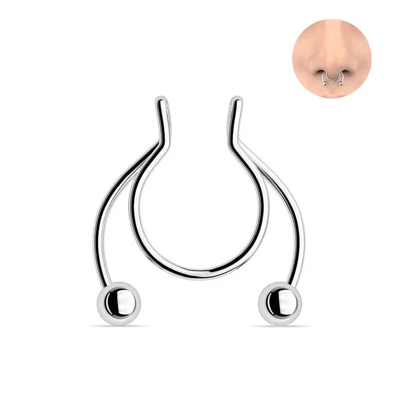 U Shaped Fake Nose Ring Hip Ho - огляд і ціна Body Jewelry Nose Ring