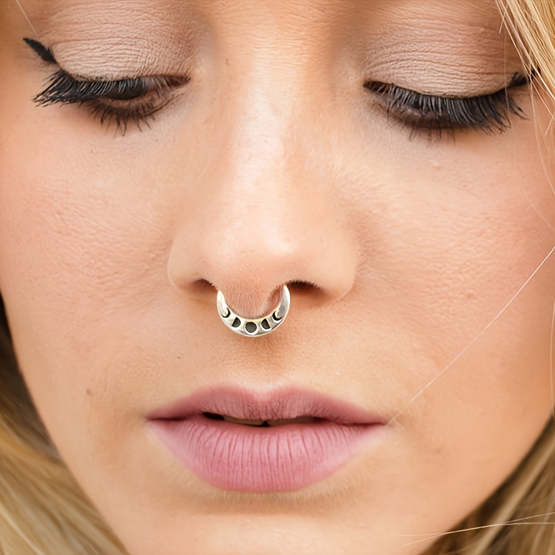 6 pieces of women's nose ring  - огляд і ціна Body Jewelry Metal Types