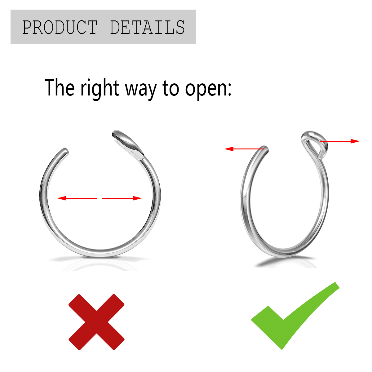 2 Pcs Stainless Steel Personal - огляд і ціна Body Jewelry Metal Types