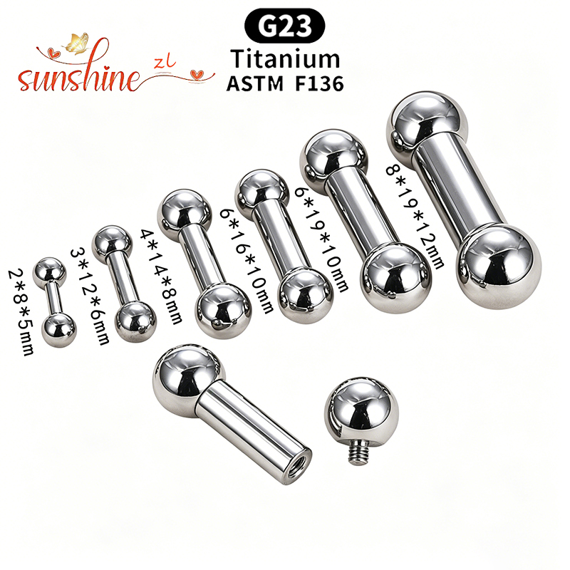 Implant Grade Titanium ASTM F1 - огляд і ціна Body Jewelry Internally Threaded