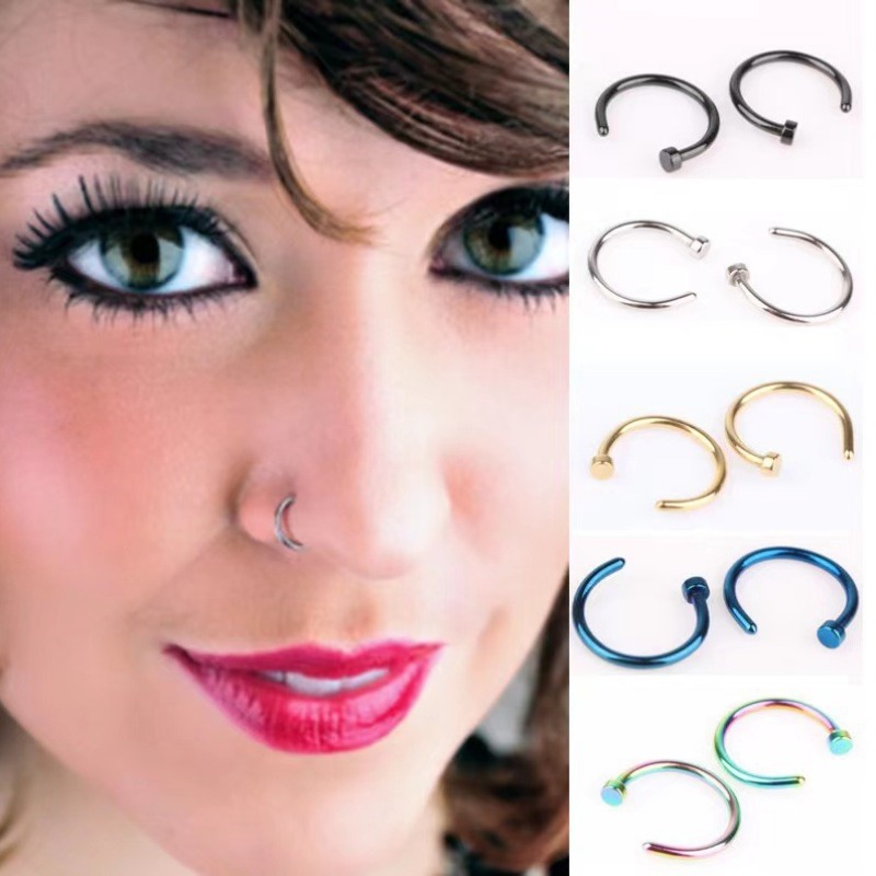 6pcs/lot Punk Jewelry Fake Nos - огляд і ціна Body Jewelry Lot