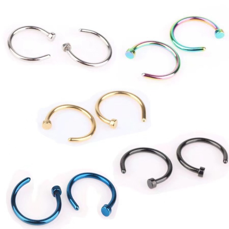 6pcs/lot Punk Jewelry Fake Nos - огляд і ціна Body Jewelry Lot