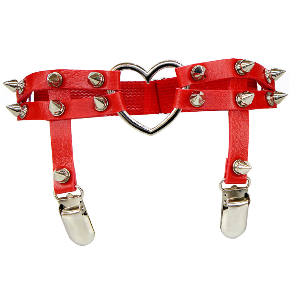 1Pcs Women Punk Goth Heart PU  - огляд і ціна Qualiti Body Jewelry