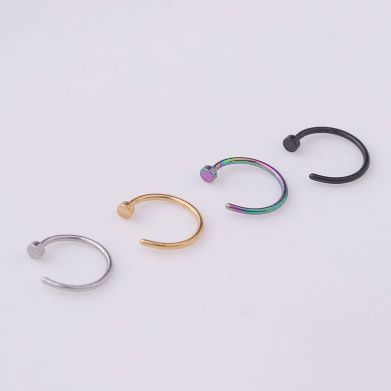 5pcs/lot 20G Nose Ring Hoop, 6 - огляд і ціна Body Jewelry Lot