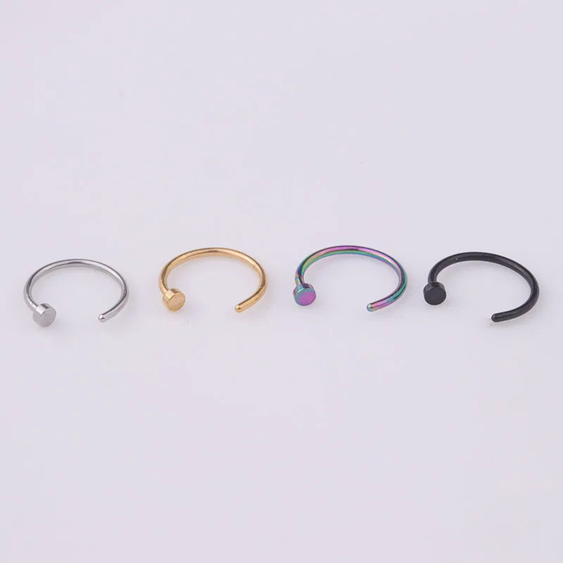 5pcs/lot 20G Nose Ring Hoop, 6 - огляд і ціна Body Jewelry Lot