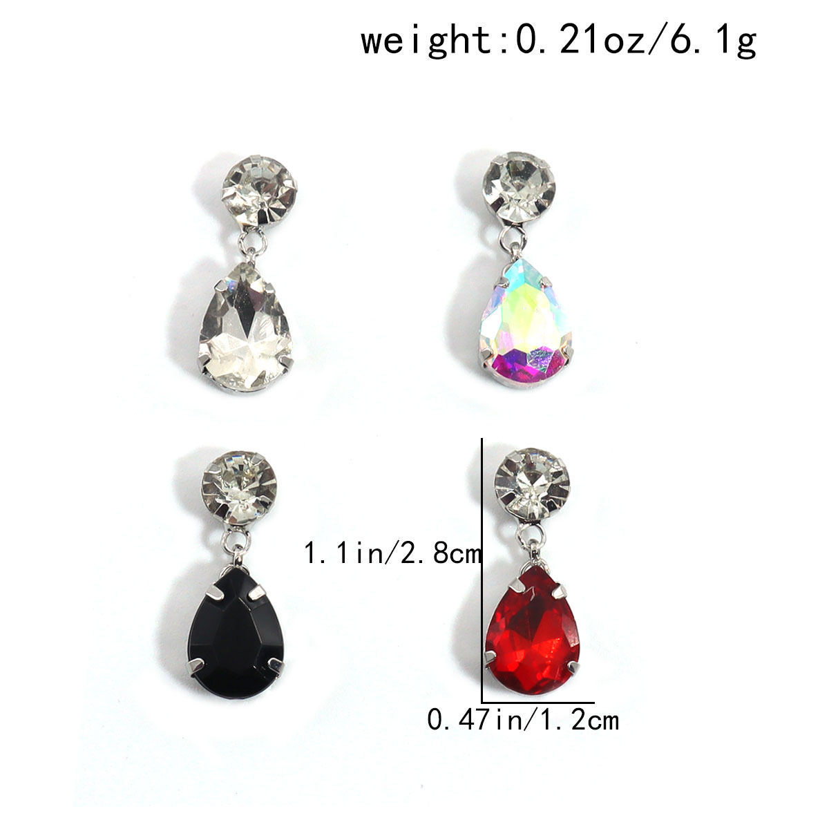 4 Pieces/Water Drop Type Belly - огляд і ціна Body Jewelry Metal Types