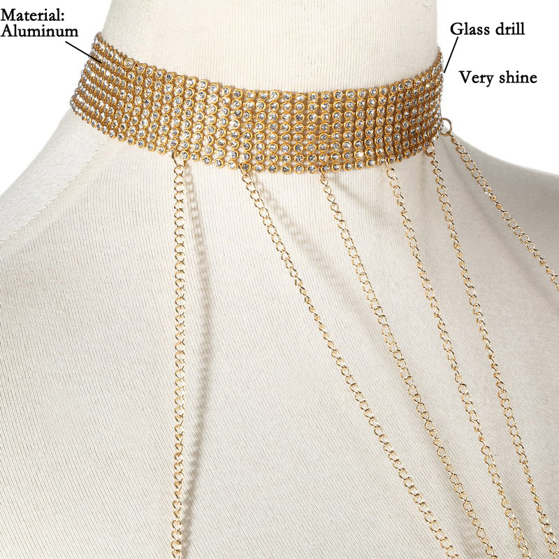 Gold Color Body Chain Women  R - огляд і ціна Qualiti Body Jewelry