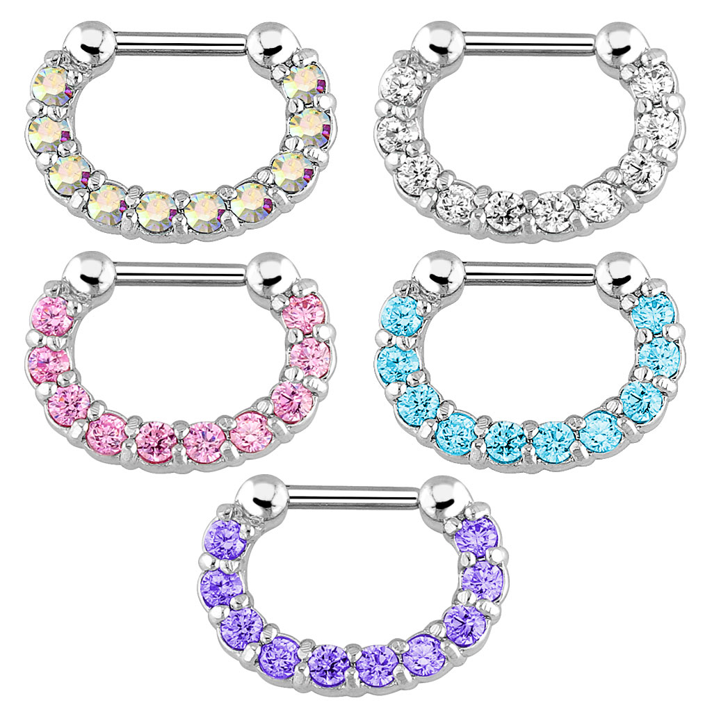 1pcs Hoop Clip On Nose Septum  - огляд і ціна Body Jewelry Nose Ring