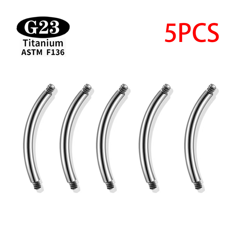 5 Pcs/Lot ASTM F136 Titanium I - огляд і ціна Body Jewelry Internally Threaded