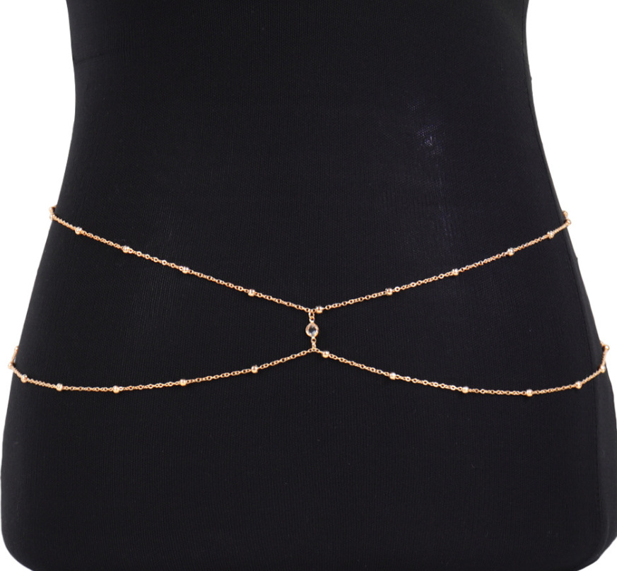 Clear Rhinestone Beaded Belly  - огляд і ціна Qualiti Body Jewelry