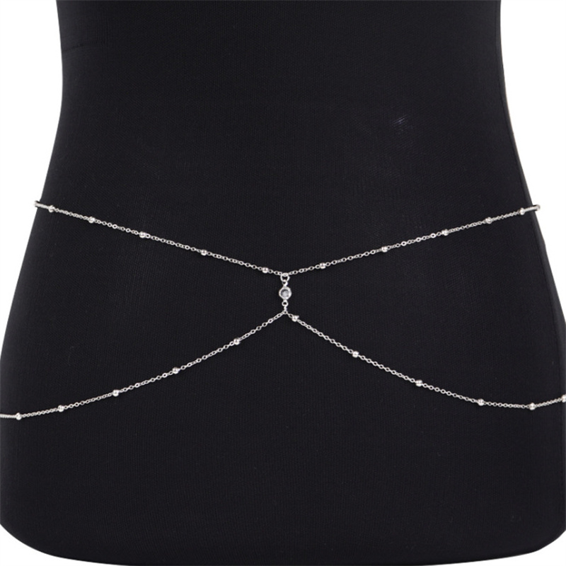 Clear Rhinestone Beaded Belly  - огляд і ціна Qualiti Body Jewelry