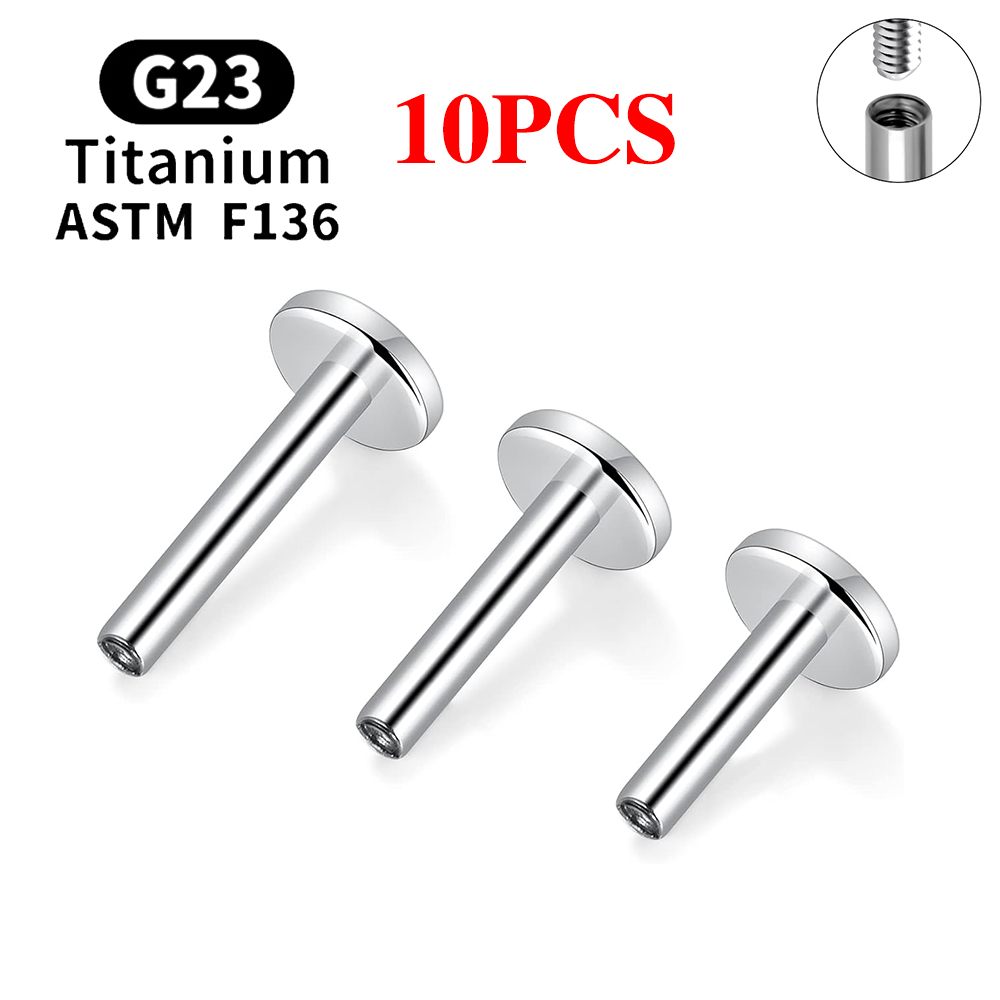 10PCS G23 Titanium Piercing In - огляд і ціна Body Jewelry Internally Threaded