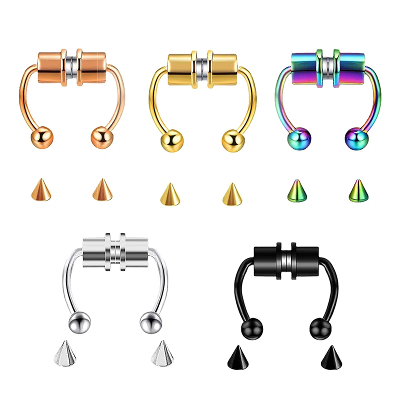 Fake Piercing Nose Ring Hoop S - огляд і ціна Body Jewelry Nose Ring