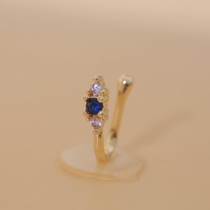 1-piece set of blue zircon nos - огляд і ціна Body Jewelry Nose Ring
