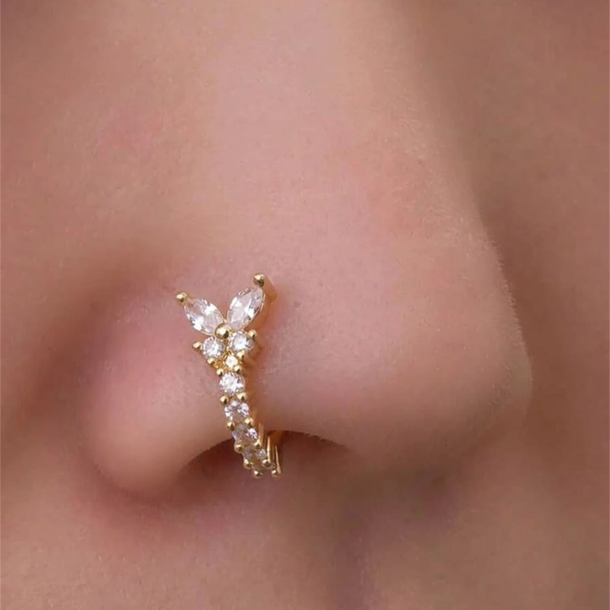 1PC Y - Shape Design No Pierci - огляд і ціна Body Jewelry Nose Ring