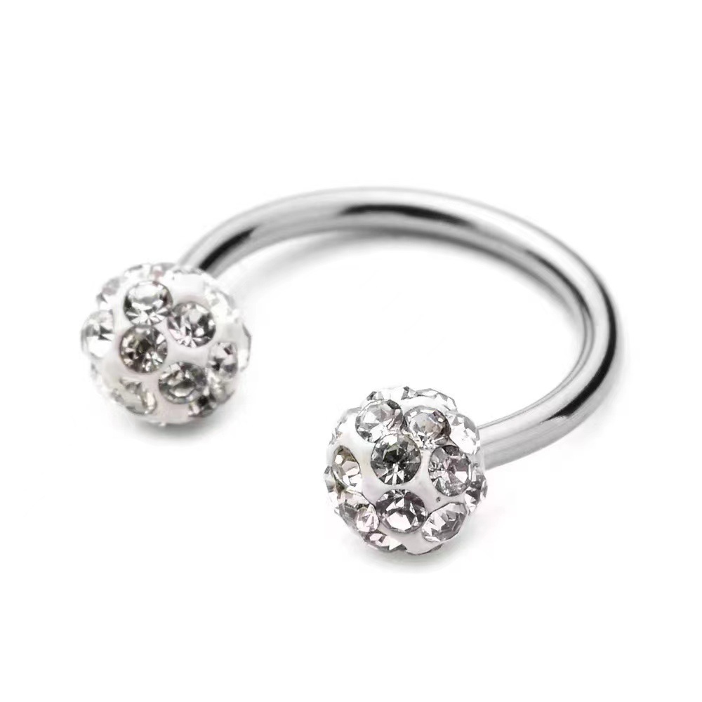 5pc Stainless Steel Rhinestone - огляд і ціна Body Jewelry Metal Types