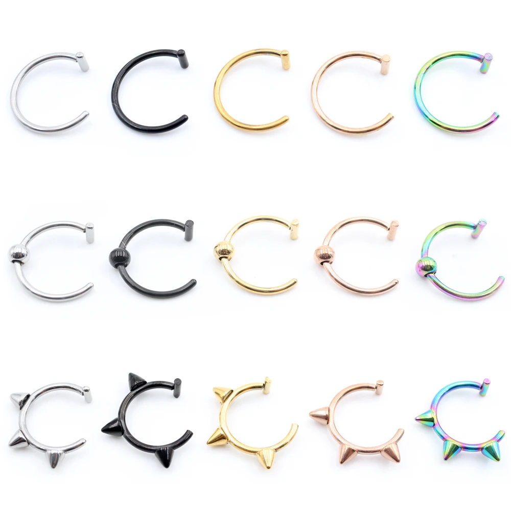1 Piece Stainless Steel Nose R - огляд і ціна Body Jewelry Metal Types