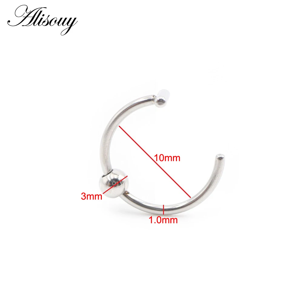 1 Piece Stainless Steel Nose R - огляд і ціна Body Jewelry Metal Types