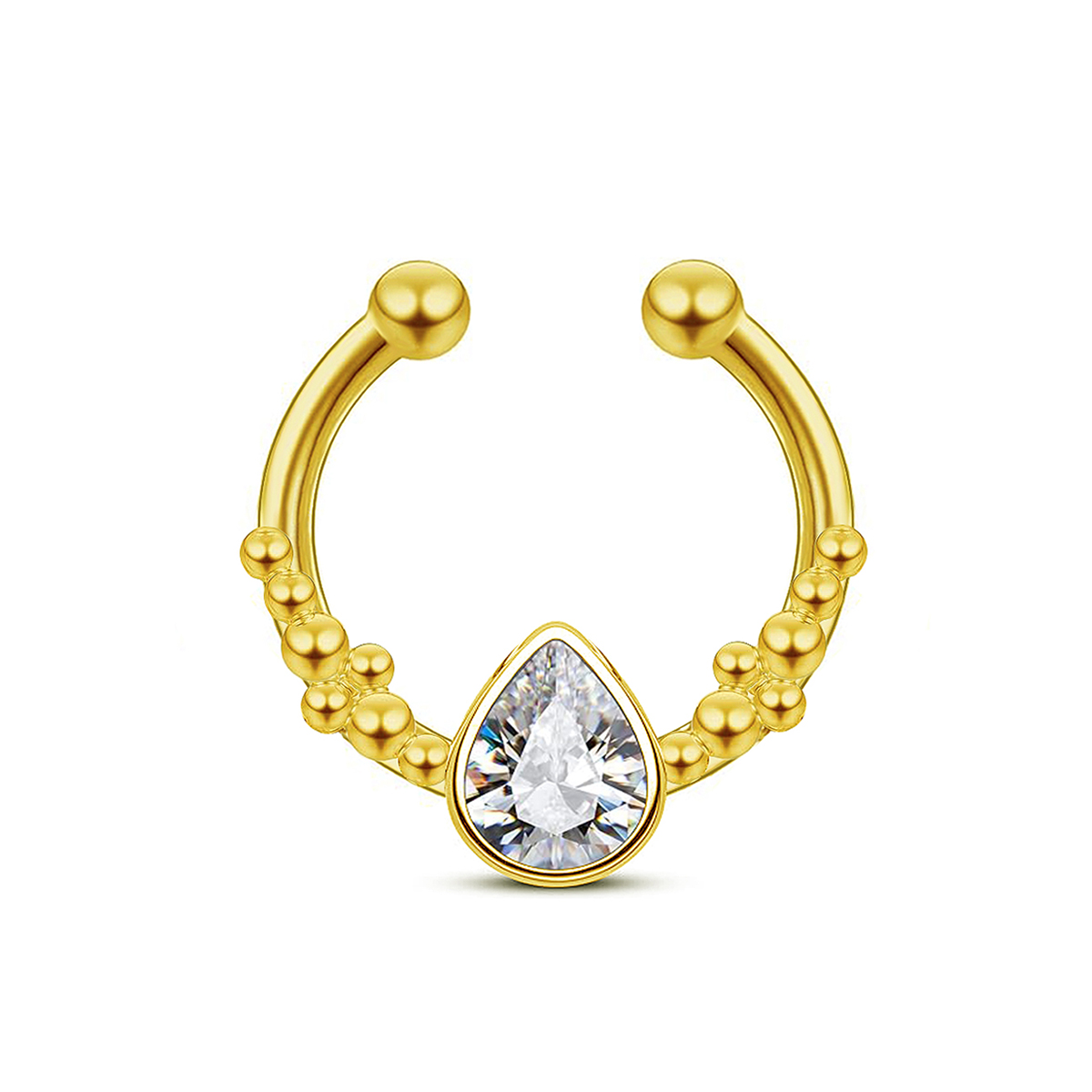 Stainless Steel Horseshoe Wate - огляд і ціна Body Jewelry Nose Ring