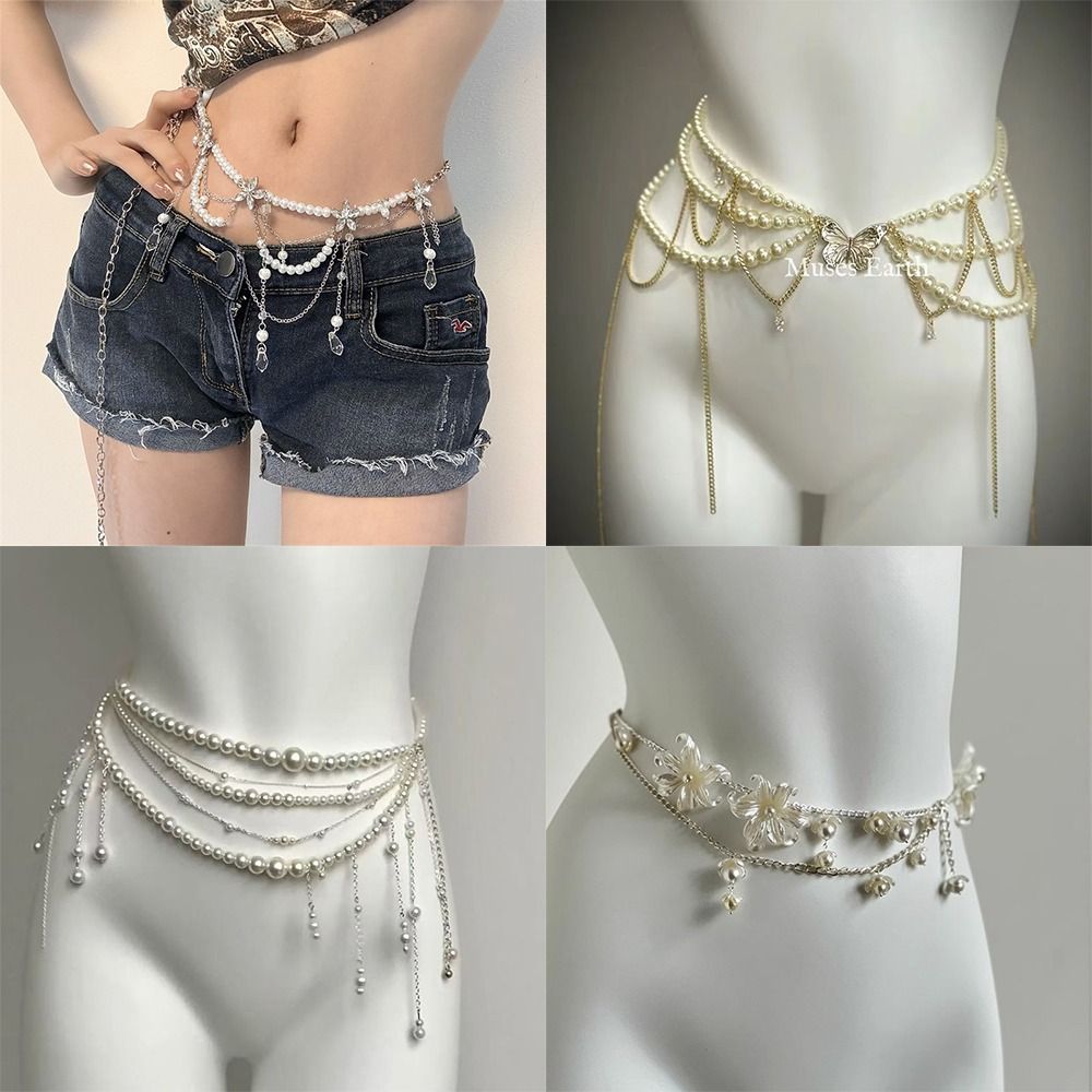 Fashion Elegant Pearl Waist Ch - огляд і ціна Qualiti Body Jewelry