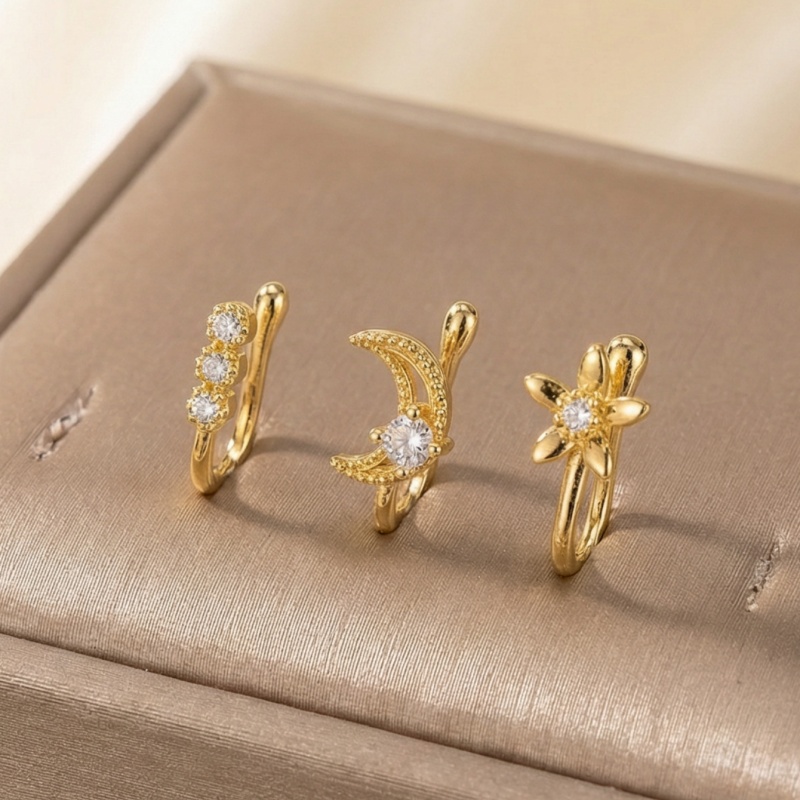 3-piece retro light luxury nos - огляд і ціна Body Jewelry Lot