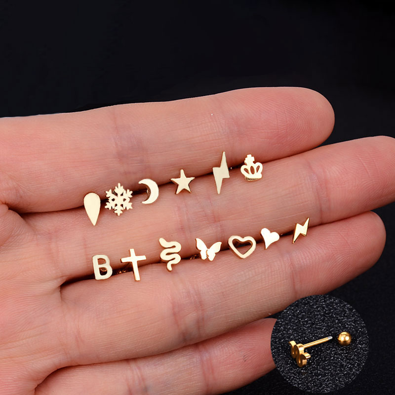 1PC Stainless Steel Mini Studs - огляд і ціна Tragus Flat Back