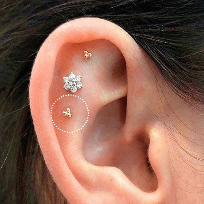 1PC Stainless Steel Mini Studs - огляд і ціна Tragus Flat Back