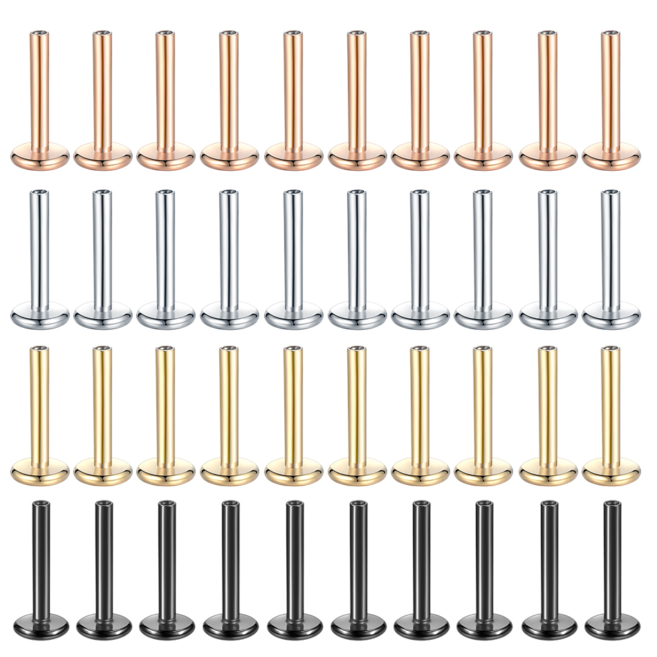 10Pcs/set Surgical Steel Labre - огляд і ціна Body Jewelry Internally Threaded