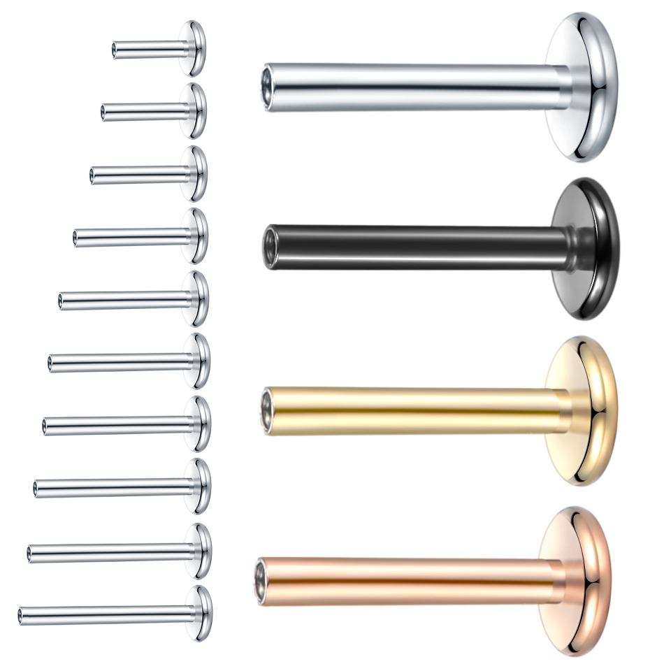 10Pcs/set Surgical Steel Labre - огляд і ціна Body Jewelry Internally Threaded