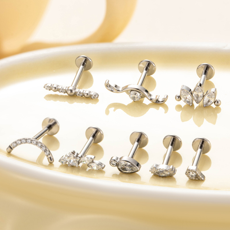 1PC ASTM F136 G23 Titanium Pie - огляд і ціна Body Jewelry Internally Threaded